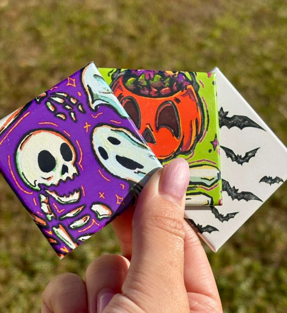 Custom set of 3 2x2 in. Magnets